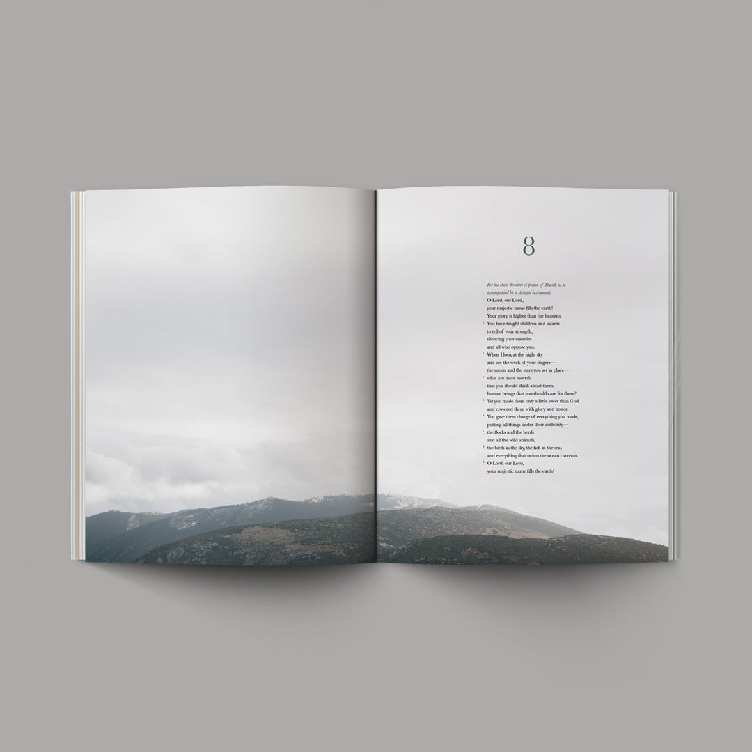 O+A Psalm Bible open