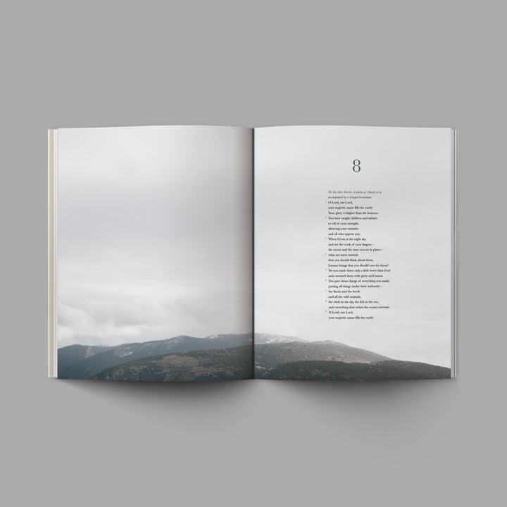 O+A Psalm Bible open